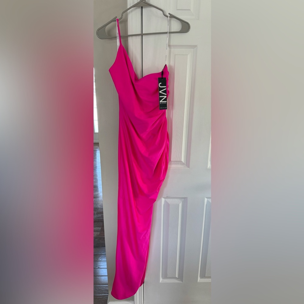 Jovani Vibrant Pink Gown